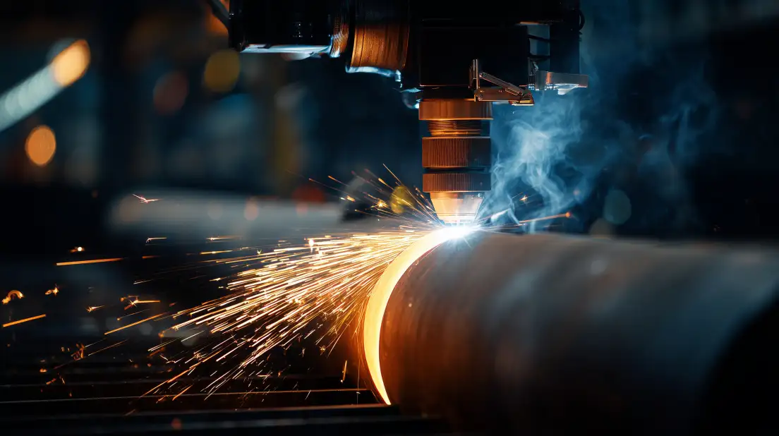 Charpente métallique parachèvement chanfrein