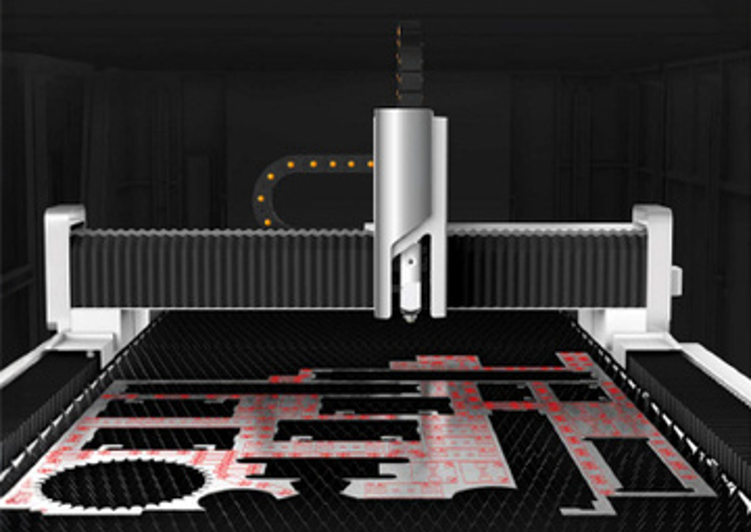 Charpente métallique parachevement laser