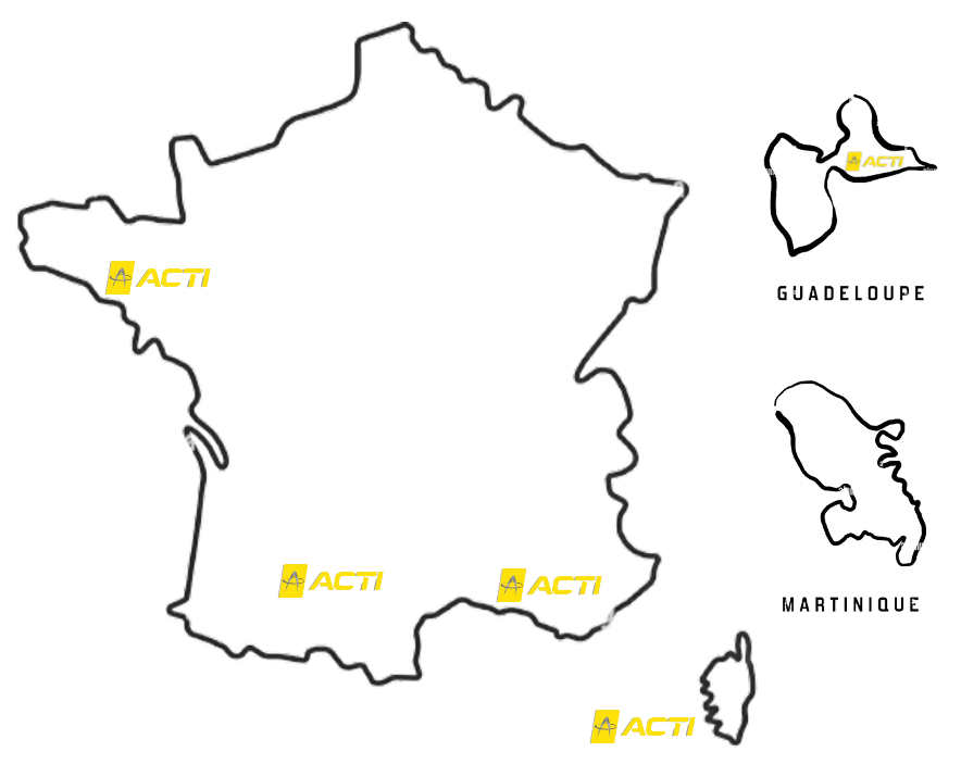 Chaudronnerie industrielle ACTI implantations